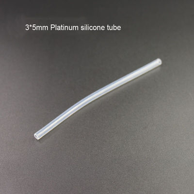 Непахучая прозрачная труба шланга 2x4mm силикона 3x5mm 5x7mm расширяемое